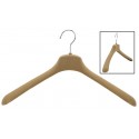 17.5" SlimLine Wide Shoulder Camel Coat Hanger