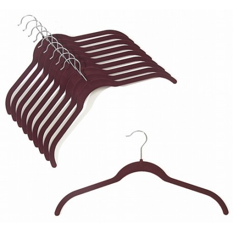 SlimLine Burgundy Shirt Hanger